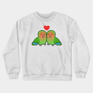 Peach Faced Lovebird Love Crewneck Sweatshirt